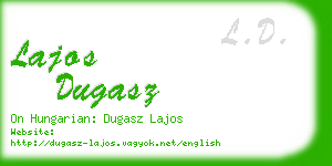 lajos dugasz business card